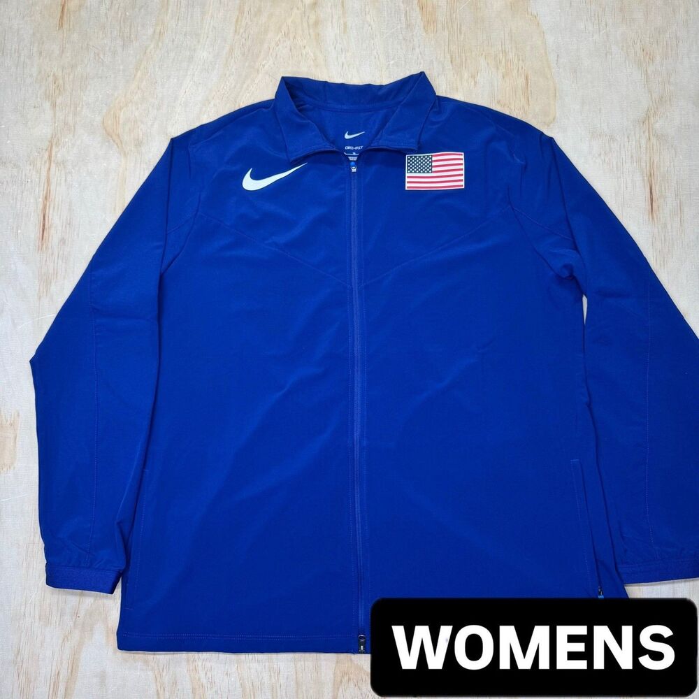 NWOT Nike Elite Team USA Olympics Navy Woven WOMENS Jacket Sz XL CV0311-492